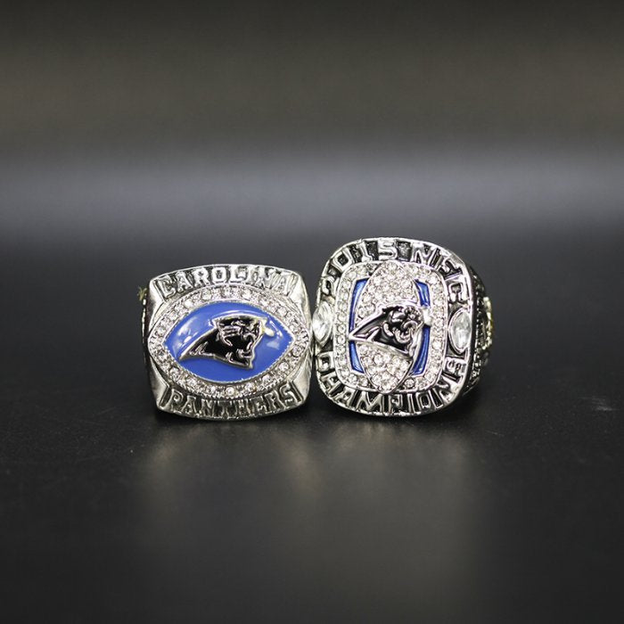 Carolina Panthers 2003 Jake Delhomme & 2015 Cam Newton NFC championship ring set