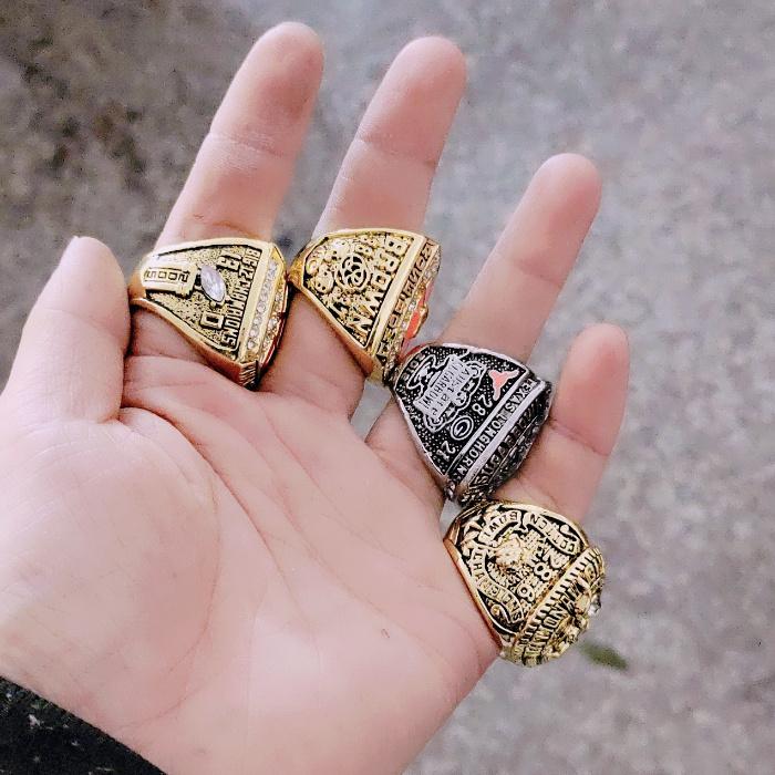 4 Texas Longhorns football NCAA championship rings collection