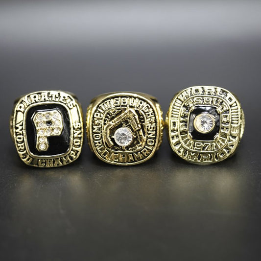 Pittsburgh Pirates 1960, 1971 & 1979 MLB World Series championship ring set