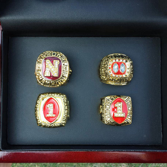 4 Nebraska Cornhuskers NCAA championship rings collection