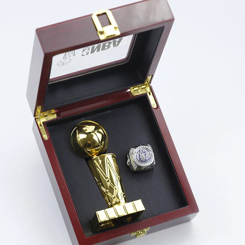 2011 Dallas Mavericks Dirk Nowitzki NBA championship ring & Larry O’Brien Championship Trophy