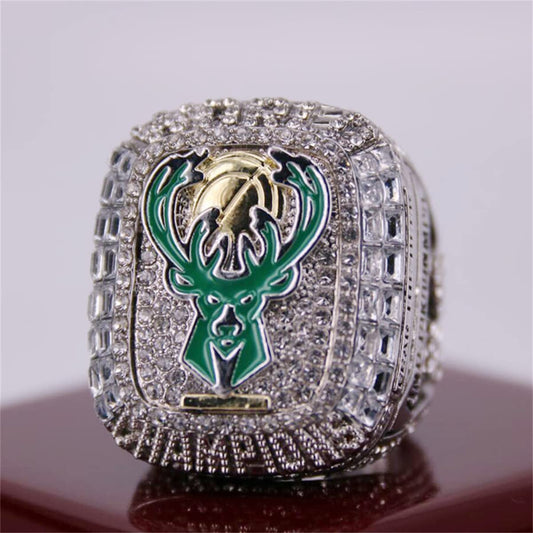 Milwaukee Bucks 2021 Giannis Antetokounmpo NBA championship ring