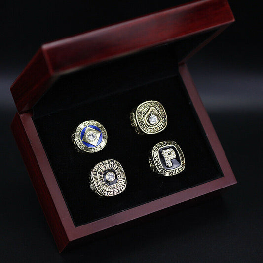 Pittsburgh Pirates 1909, 1960, 1971 & 1979 World Series MLB championship ring set replica