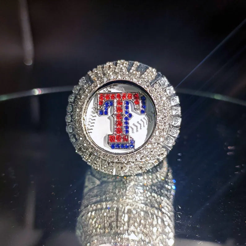 Texas Rangers 2023 Seager MLB World Series championship ring replica