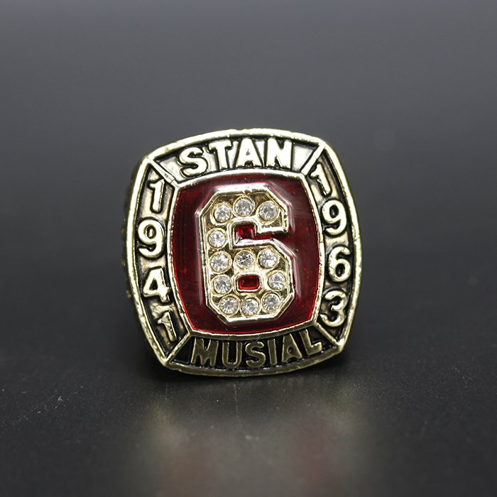 Stan Musial Hall of Fame 1943-1963 MLB replica ring