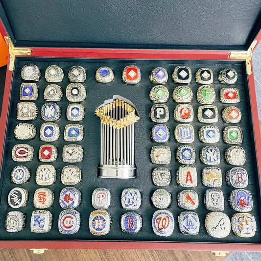 1960-2022 MLB World Series Championship Rings Ultimate collection & Commissioner Trophy