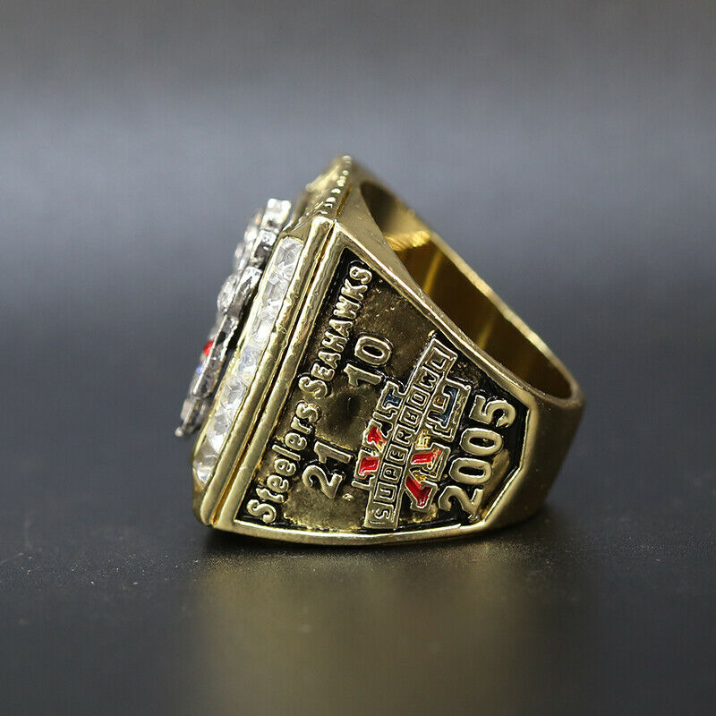 Pittsburgh Steelers 2005 Hines Ward Super Bowl MVP championship ring replica