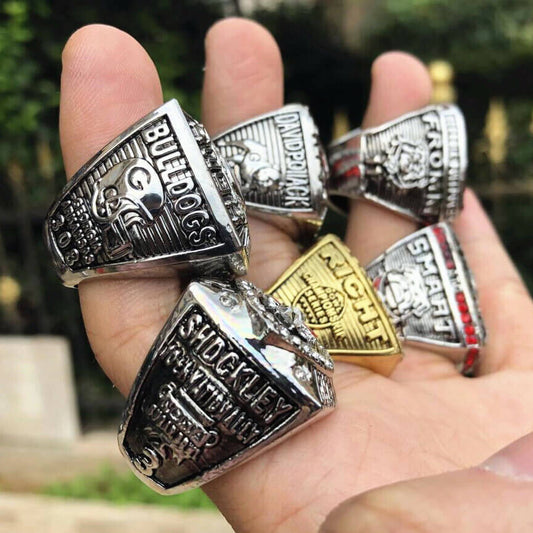 6 Georgia Bulldogs NCAA championship rings collection