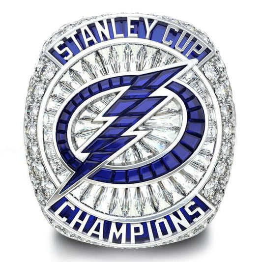 Fans custom-2021 TBL Tampa Bay Lightning Stanley Cup Championship Ring-(Open top)